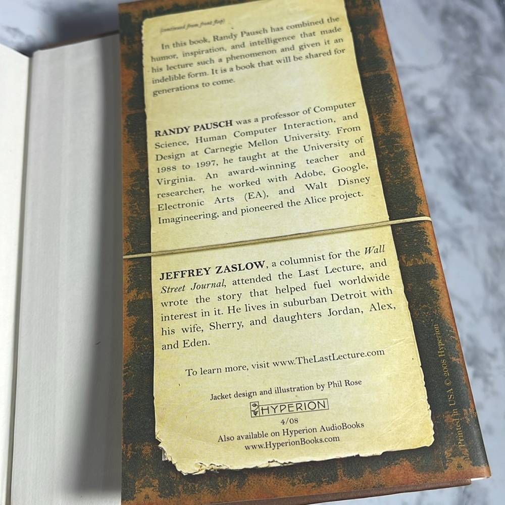 The Last Lecture Hardcover Book - Picture 4 of 5